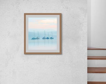 Lake District, Lake Windermere Serenity, Pastel Hues & Reflections, Soft Pastels and Gentle Waters,