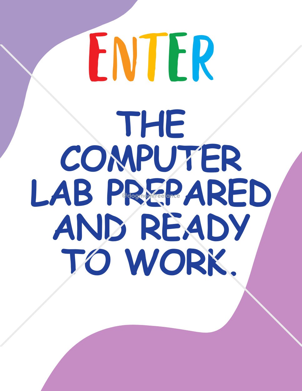 Rainbow Computer Lab Posters | Editable Classroom Decor | Teacher ...