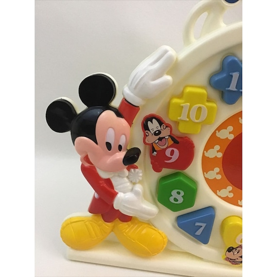 Arco Disney Mickey Mouse Shape Sorter Puzzle Clock Complete