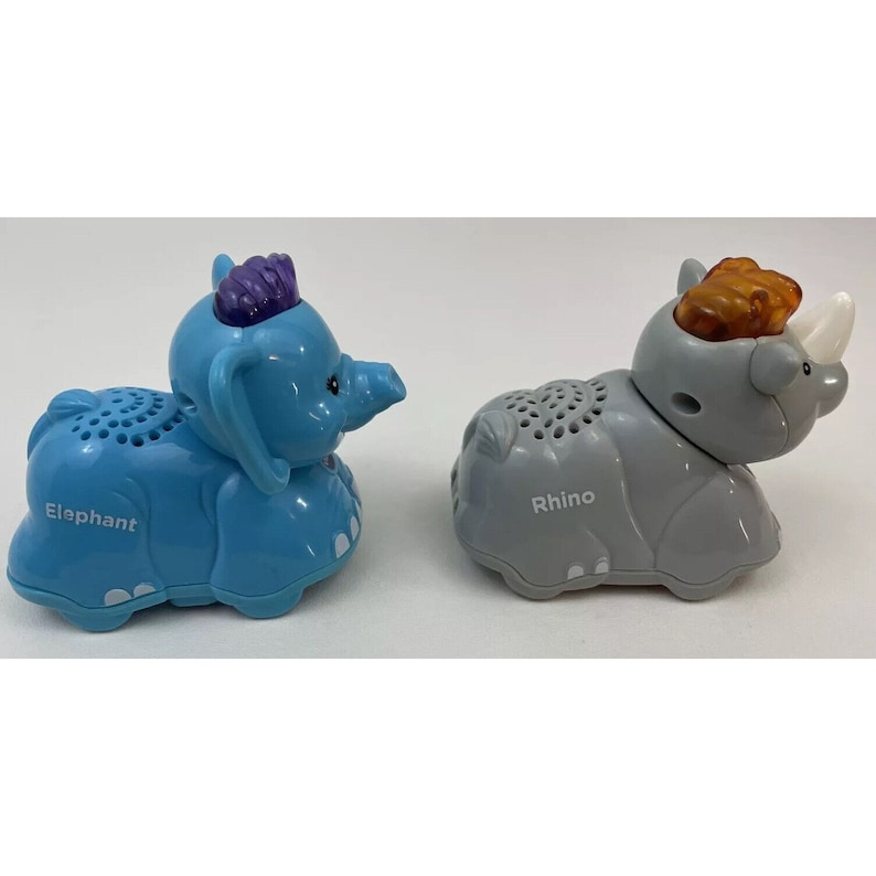 Vtech Go Go Smart Animals Wild Animals 2-pack Rhino Elephant - Etsy
