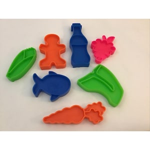 Fisher Price Play Food Pretend Groceries Tuff Stuff 1972 Lot Of 7 Pieces