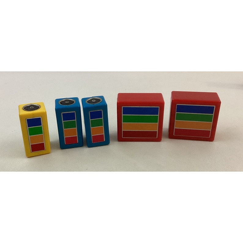 Hilco Building Blocks 28 Pieces Rainbow Color 1980s Etsy