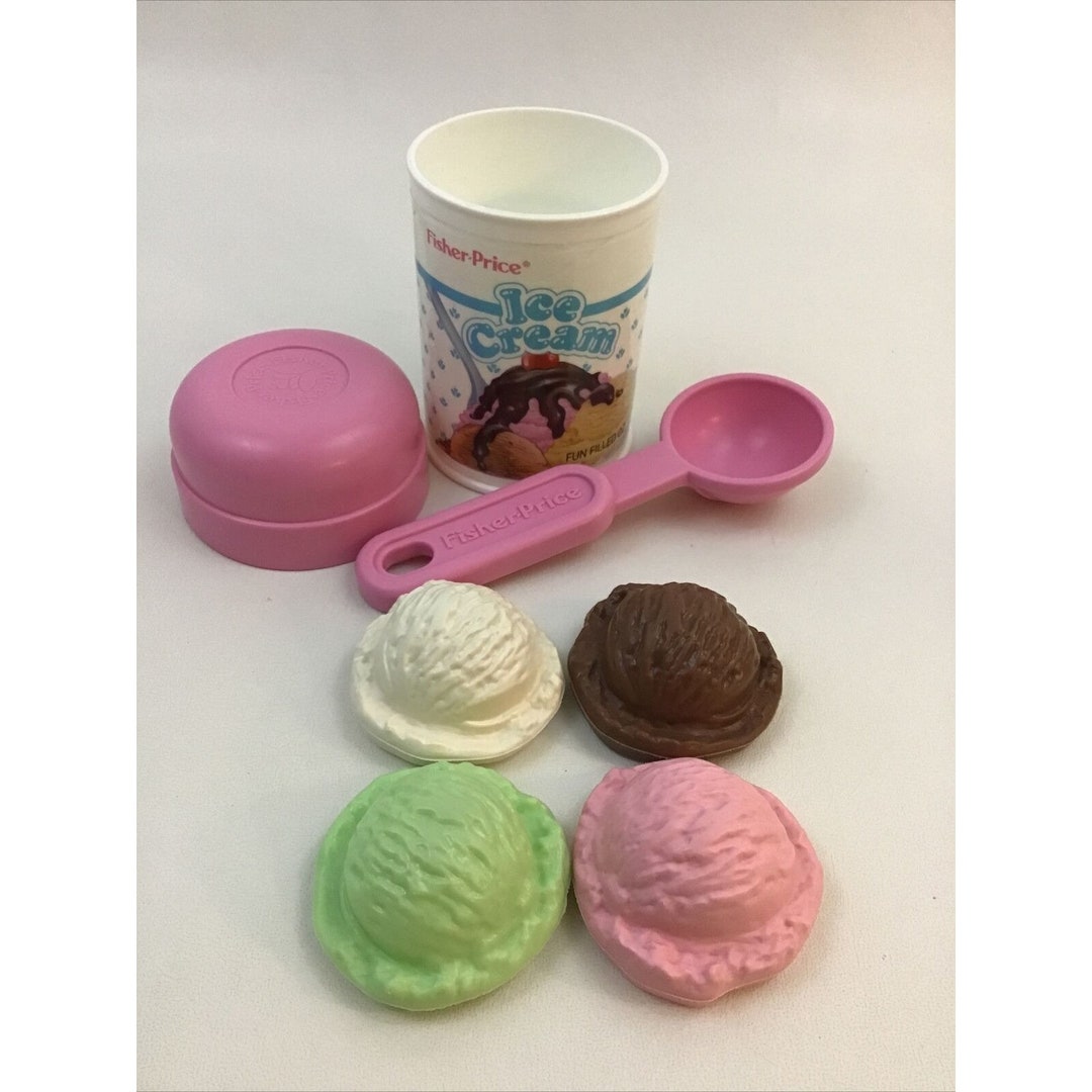 Fisher Price Fun With Food Play Food Ice Cream With Scoop & Etsy