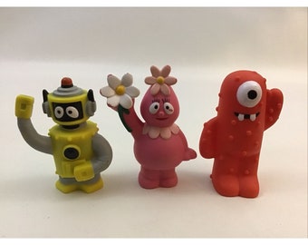 Yo Gabba Gabba Gang Figurines Plex Muno Foofa 3pcs Spin Masters