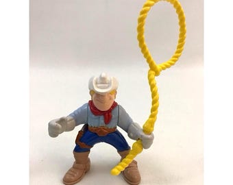 Automate Jouet Ancien – Cowboy Au Lasso – Bon état Complet