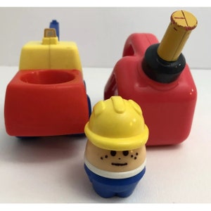 Little Tikes Vintage Tow Truck and Toddle Tot and Replacement Gas Can