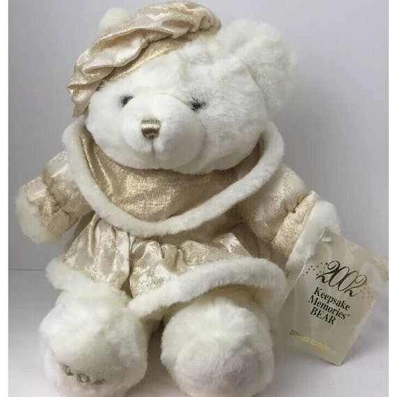 dan dee white teddy bear