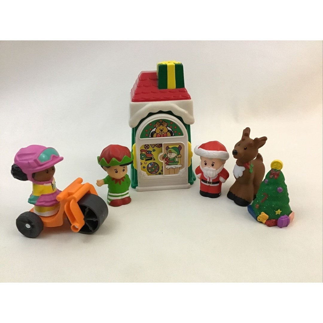 Fisher Price Little People Christmas Village Toy Shop Santa Etsy