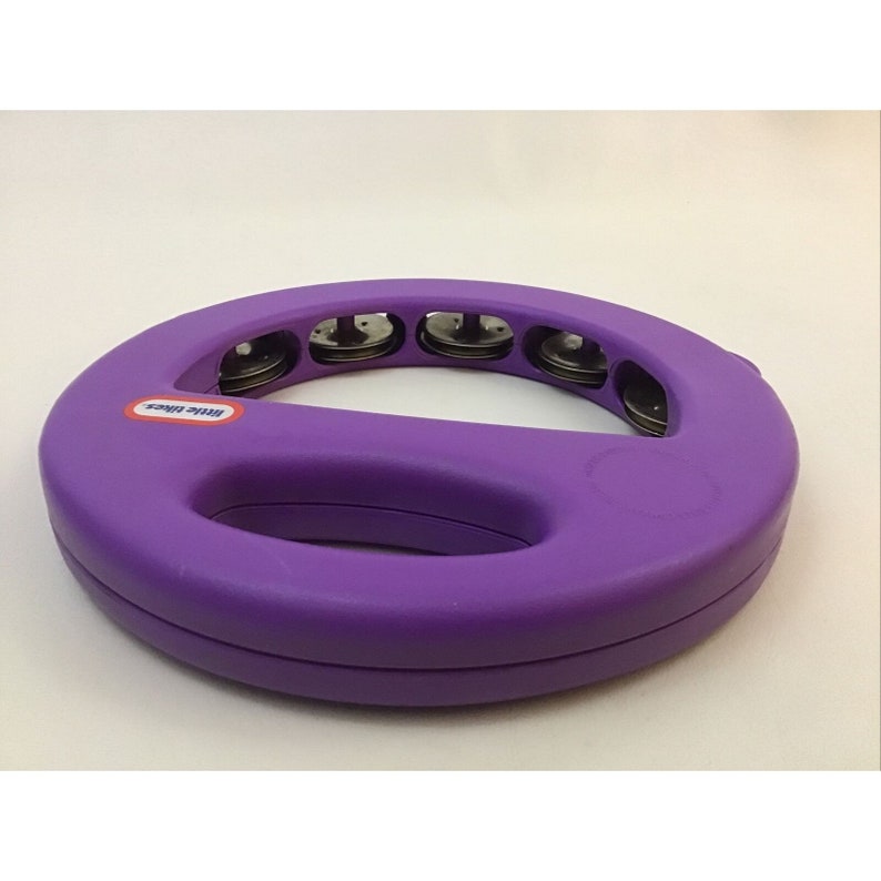 Little Tikes Tambourin Musical Instrument Violet Préscolaire Fun vintage Jouet image 4