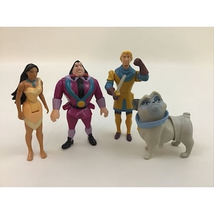 Disney Pocahontas Burger King Toys 4pc Lot Vintage 1995 Ratcliffe Percy Lot A