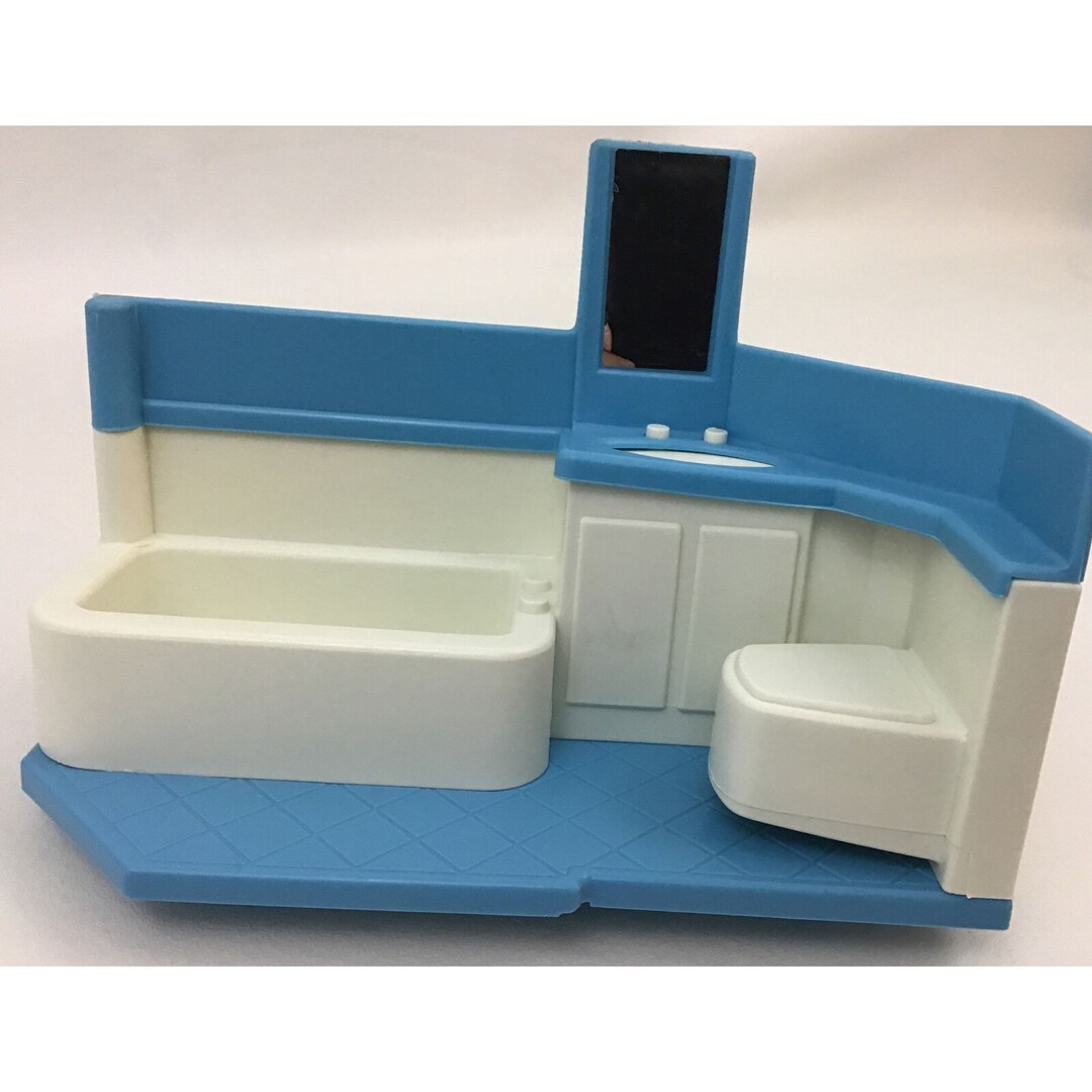 Little Tikes Blue Roof Dollhouse Bathroom Tub Sink Replacement Etsy