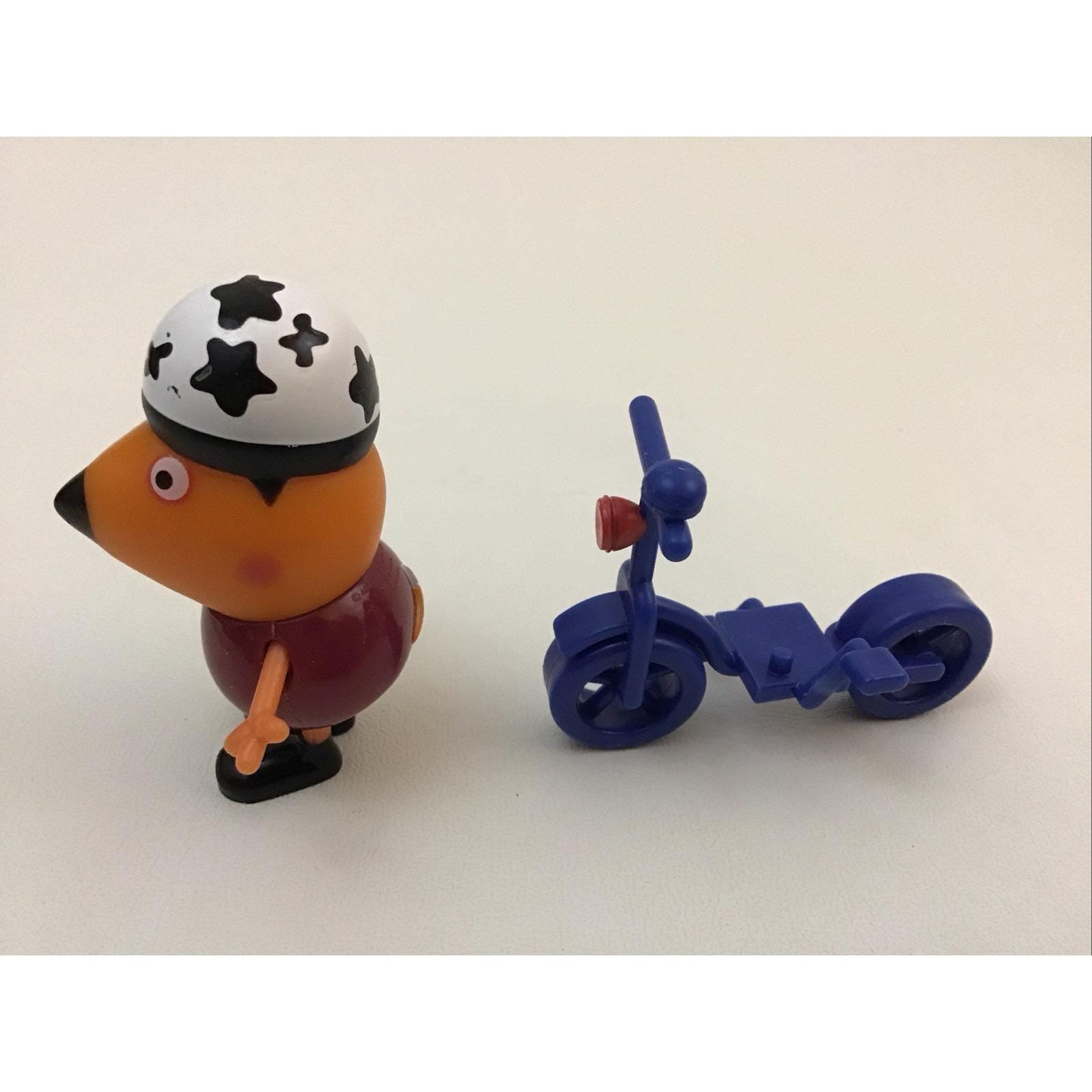 Peppa Pig Freddy Fox Figure and Bicycle 2pc Bike Ride Set Jazwares - Etsy