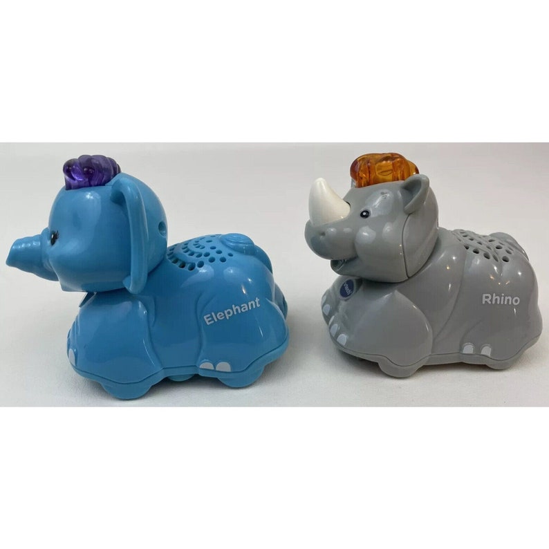 Vtech Go Go Smart Animals Wild Animals 2-pack Rhino Elephant - Etsy