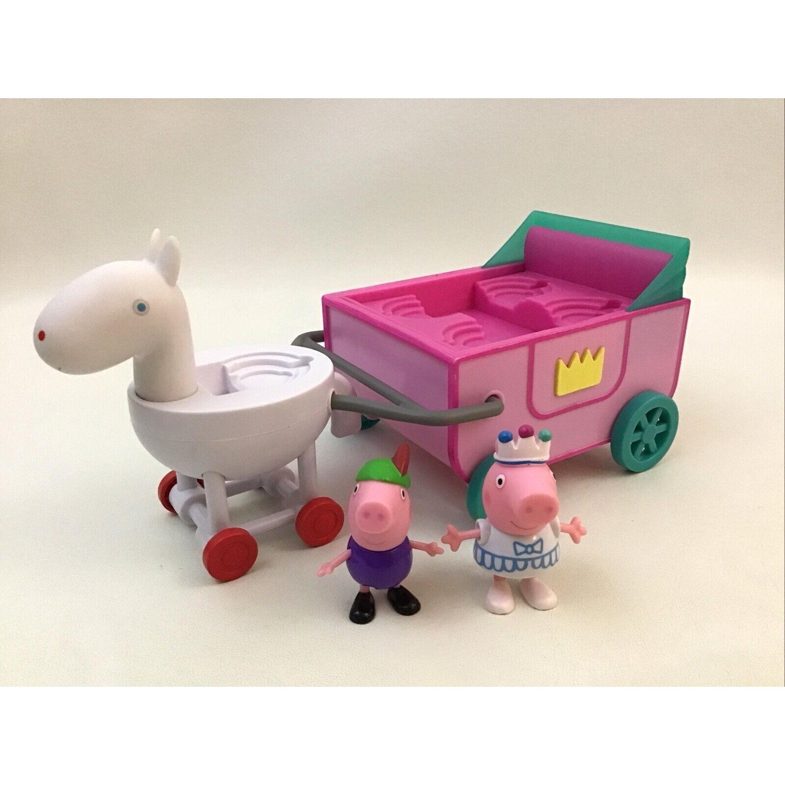 Jazwares Peppa Pig Princess Peppas Carriage Playset Complete 2003 Sound Tested