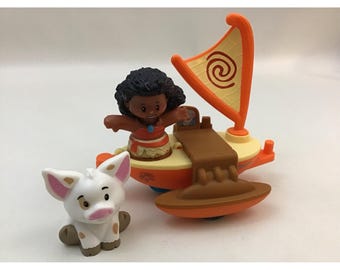 Fisher Price Little People Moana Disney Princess Parade Float Moana PUA Figures