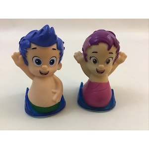 Bubble Guppies Roll N Go Sliders Replacement 2 Figures Lot B Fisher Price