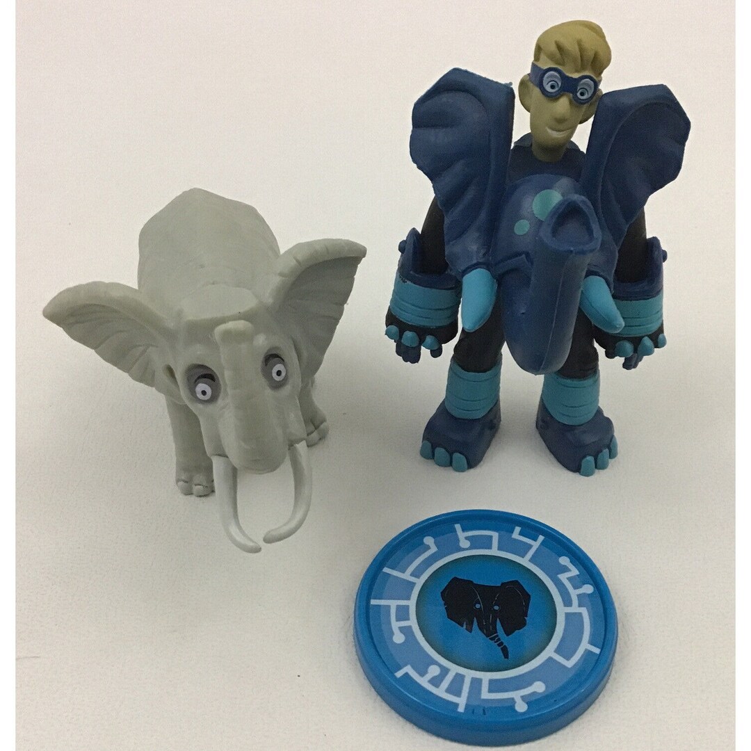 Wild Kratts Creature Power Disc Elephant Martin Figure 3pc Wicked Cool ...