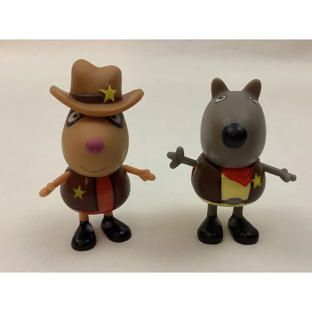 Peppa Pig Pedro Pony Cowboy Dan Dog Sheriff Figure Jazwares Friend Etsy UK