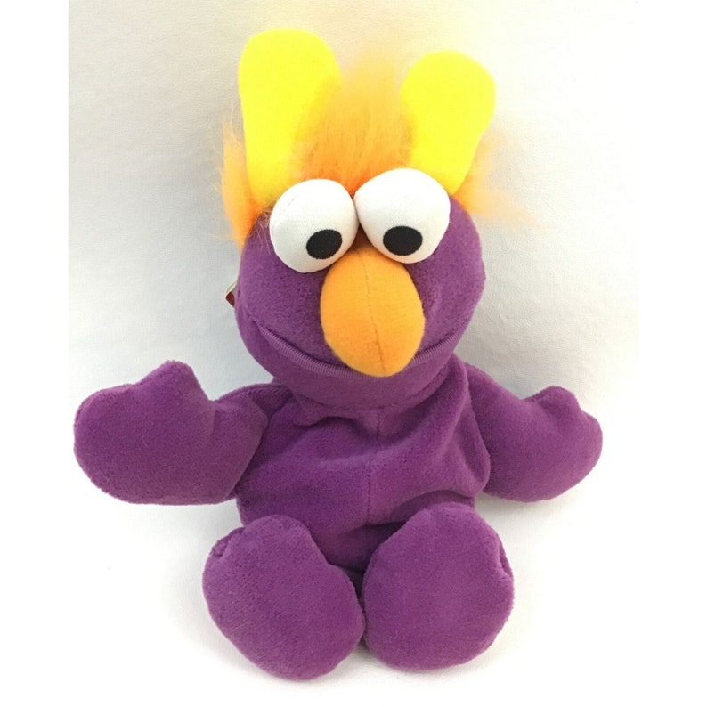 Tyco Sesame Street Beans Honker Purple 8 Vintage 1997 Tags Plush
