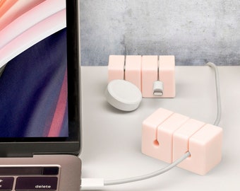 Function101 Cable Blocks 4-Pack - Silicone, magnetic and weighted cable management