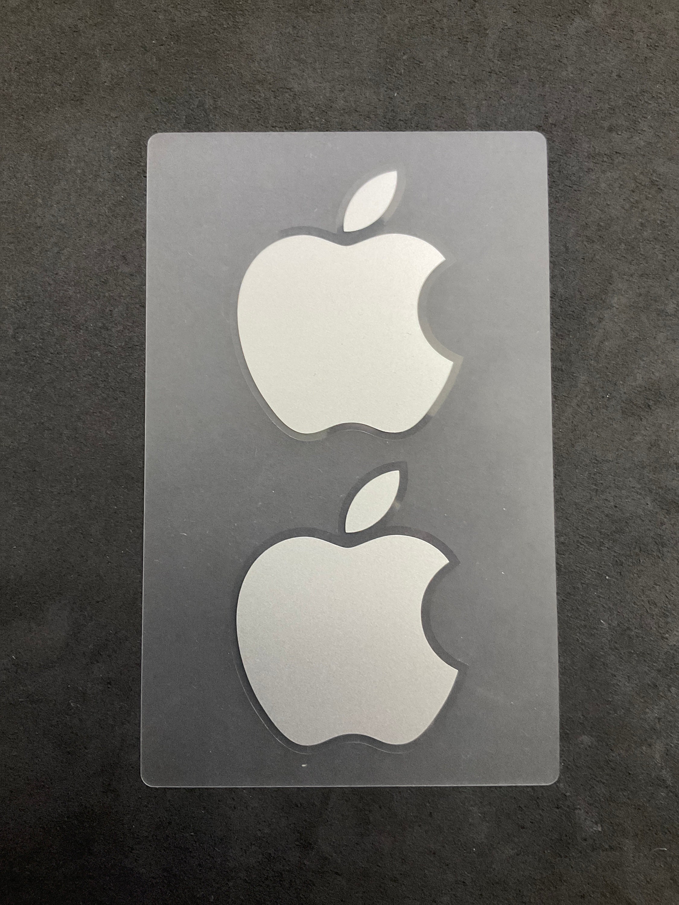 APPLE Logo Decals 2x2 Original iPhone iPad MacBook White Sticker FREE  SHIPPING!
