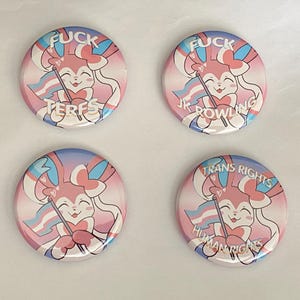 trans rights sylveon badge