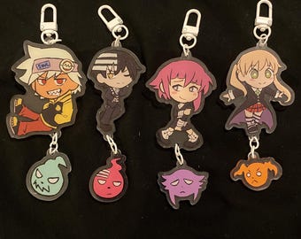 portachiavi pendenti soul eater - bifacciali