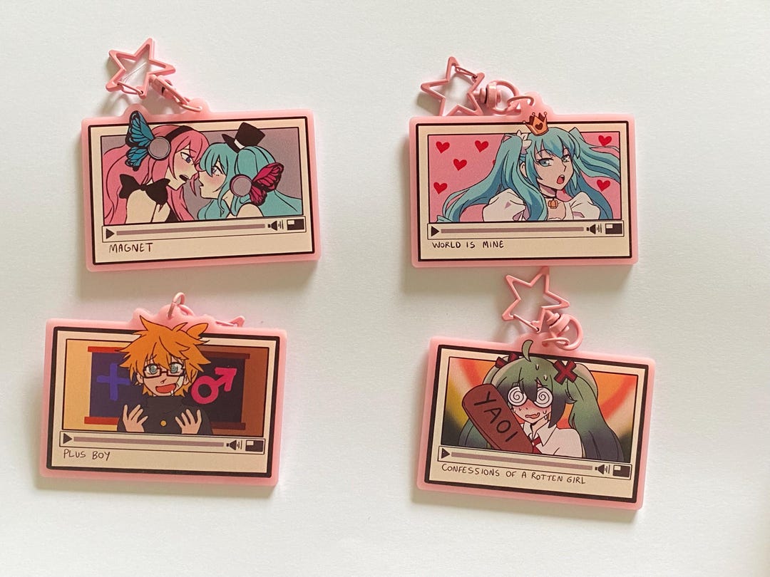 Voco Key Chain Vocaloid Nostalgia Keychains - One Sided - Etsy UK