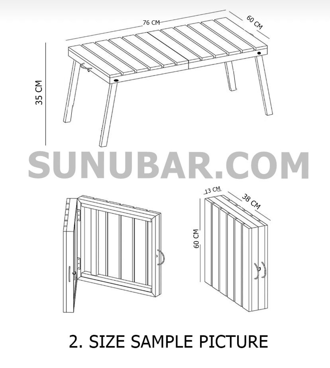 Folding Camping Table Outdoor Picnic Table Boho and Beach Etsy