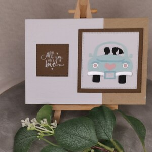 Hochzeitskarte "Hochzeitsauto"