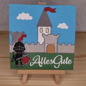 Pop-up-Karte "Ritterburg"