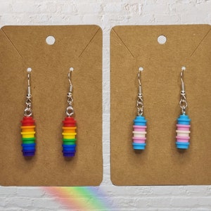 LGBTQ+ Pride LEGO Earrings | Silver Plated
