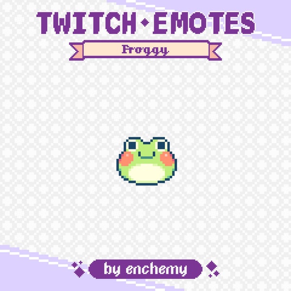 Frog Head Pixel Art Channel Point Icon for Twitch, Toad Face Pixel Art Emote, Froggy Twitch Icon, 8-bit Retro Style, Premade Streaming Asset