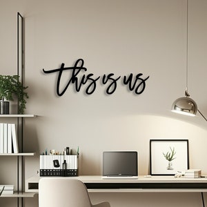 C&#39;est nous signe | C&#39;est nous qui sommes découpés | C&#39;est nous signe | Mot personnalisé découpé | Mur de la galerie | Décoration murale | Décoration de la ferme Décoration de la chambre familiale