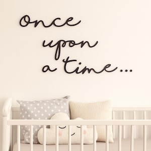 Once upon a time nursery wall decor ,Once upon a time sign, Once upon a time wall art, baby room nursery wall decor,once upon a time nursery