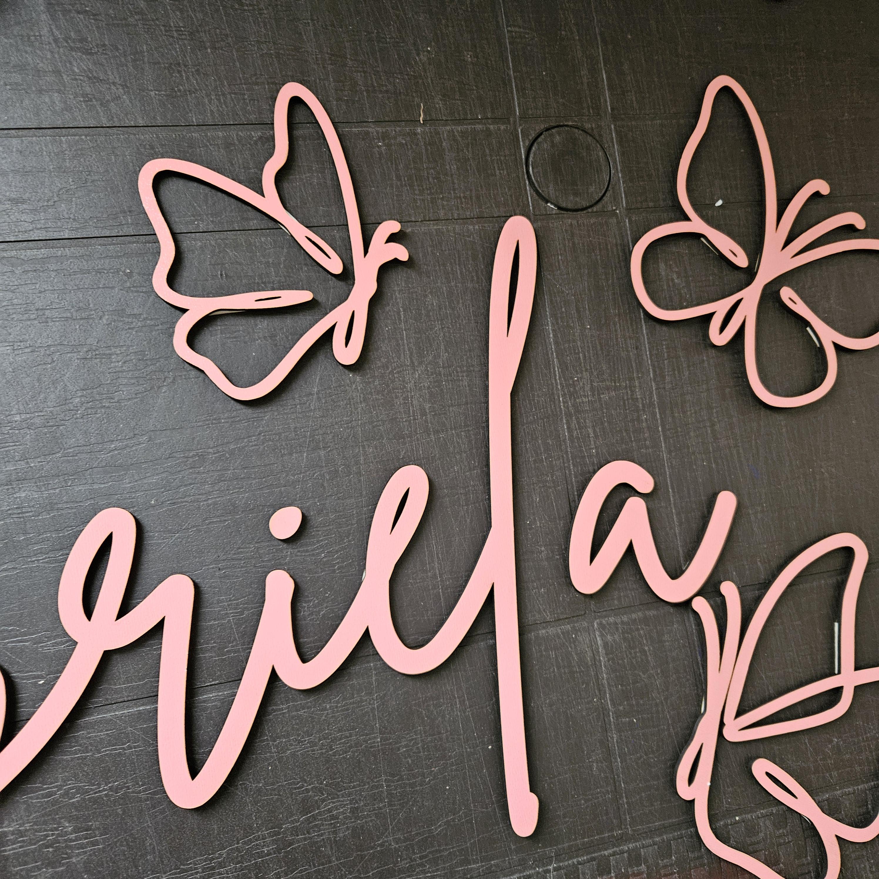 Personalized Baby Name Sign – Butterfly Nursery Wall Decor - Etsy