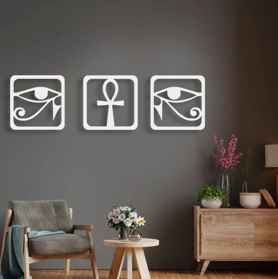 Ankh & Eye of Horus Wall Hanging Ankh & Eye of Horus Wall Hanging