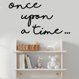Decoración de pared para habitación infantil Érase una vez, Letrero de Érase una vez, Arte de pared de Érase una vez, Decoración de pared para habitación infantil de bebé, Habitación infantil Érase una vez