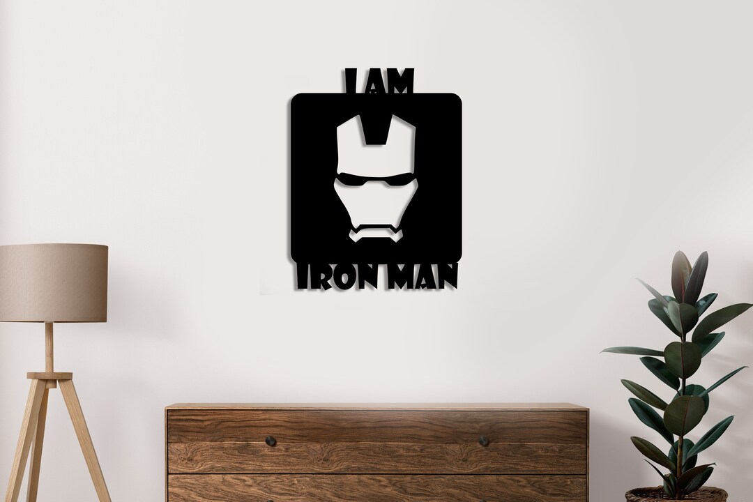 I Am Iron Man Wood Wall Art , I Am Iron Man Wood Wall Decor, I Am Iron