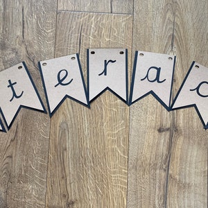 Classroom Display Banners - Pre Cursive Font