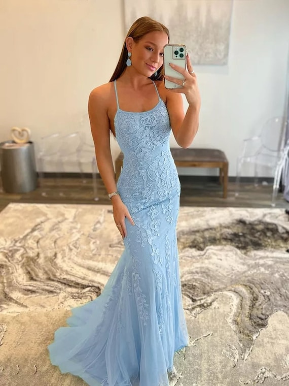 light blue dress with sparkles