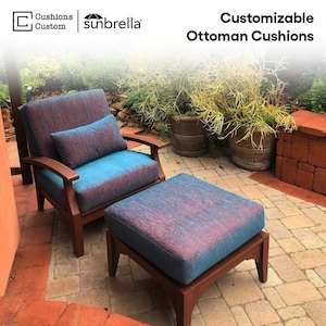 Outdoor poufs sunbrella discount