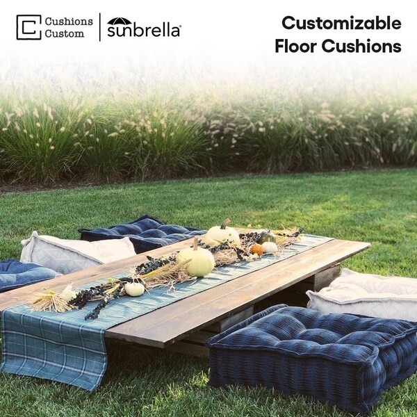 Add a Personal Touch: Custom Floor Cushions Tailored to Your Style & Comfort!