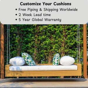 Individuell gefertigtes Tagesbett Cover: Outdoor Kissen, Hollywoodschaukel, Twin Size