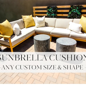 Custom Sunbrella Cushion: Weather Resistant Bench, Boat, RV Seating