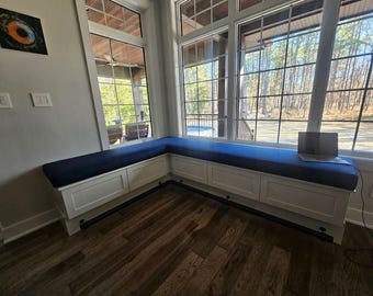 Cojín en forma de L personalizado / Cojines seccionales y de banco a medida / Para interior y exterior / Fundas con cremallera / Cualquier tejido