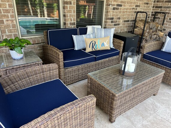 Farmhouse Style Sunbrella Cushion Crib Size Porch Swing Accessories Cozy Slipcovers 52x28x8 Custom Covers Etsy UK