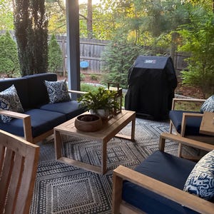 Custom Outdoor Seat Cushions – 3&quot; Thick Sunbrella Fabric, Waterproof, Fade-Resistant, Washable Patio Furniture Cushions