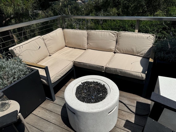 Sunbrella Handmade Outdoor Sectional Couch Cushions and Custom Sofa Covers Modular Sofa Pillow Sets Slipcovers Etsy