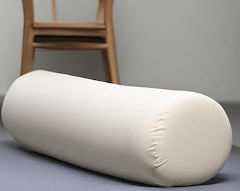 Custom Size Round Bolster Pillow: Neck Roll, Lumbar Support, Indoor Outdoor